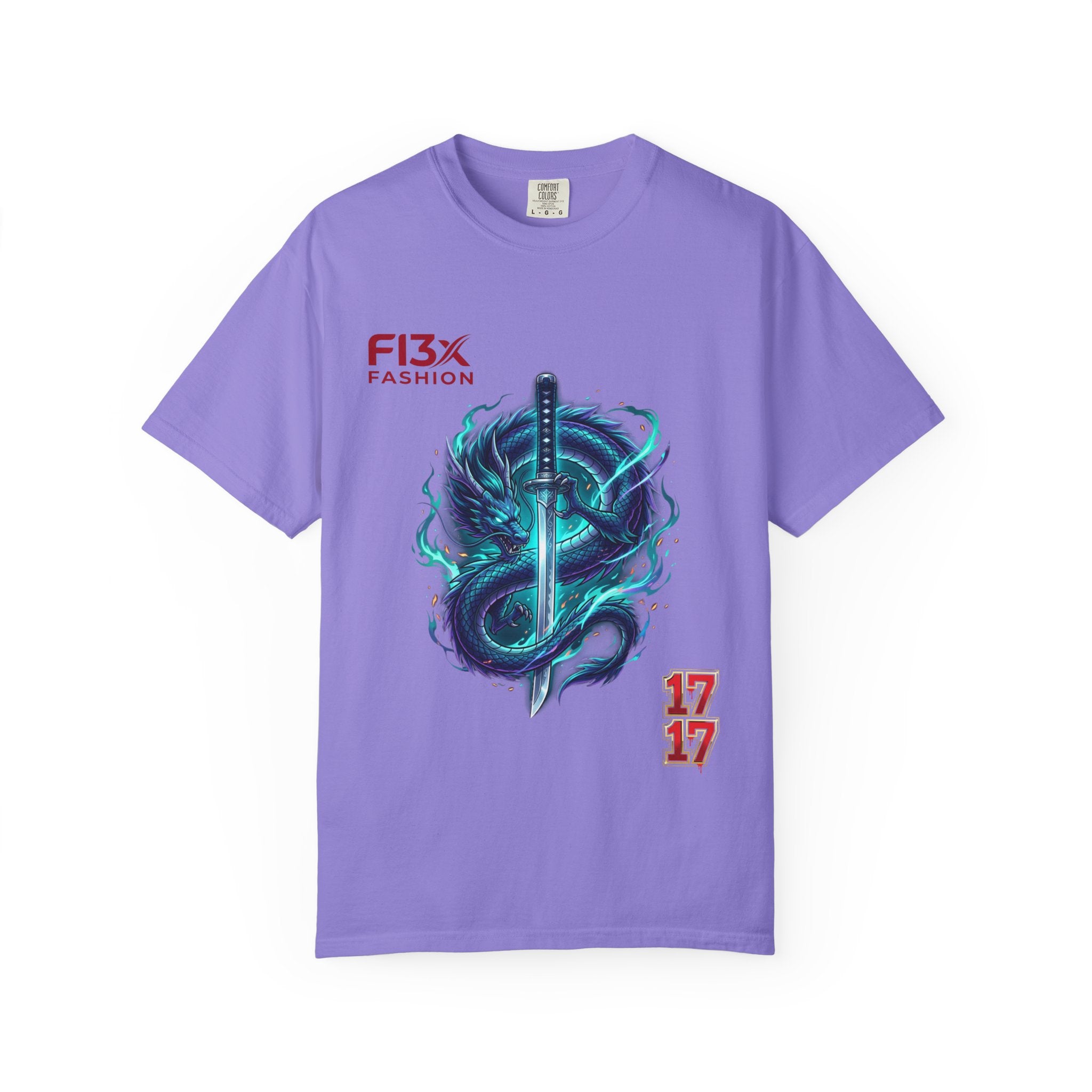 Dragon Katana T-Shirt — Neon Samurai Sword Graphic Tee (17/17)