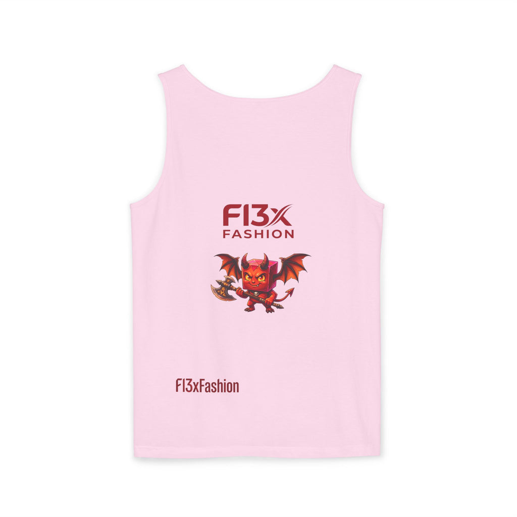 FL3X Fashion Graphic Tank Top — Neon Smiley & Devil Logo Streetwear
