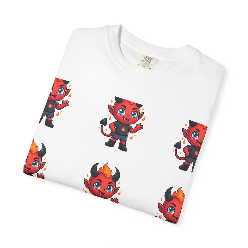Illuminati Israel Pyramid T-Shirt with Devil Character Pattern