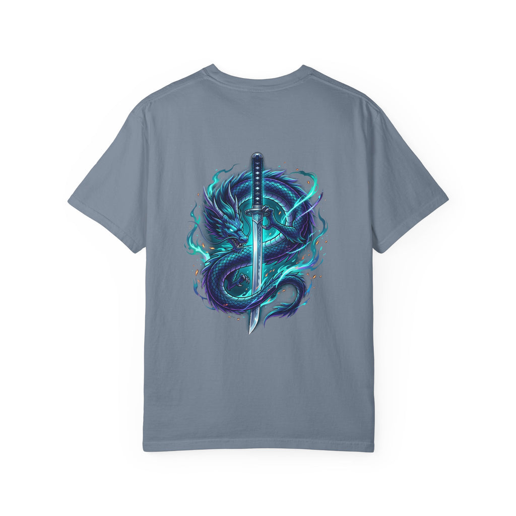 Dragon Katana T-Shirt — Neon Samurai Sword Graphic Tee (17/17)