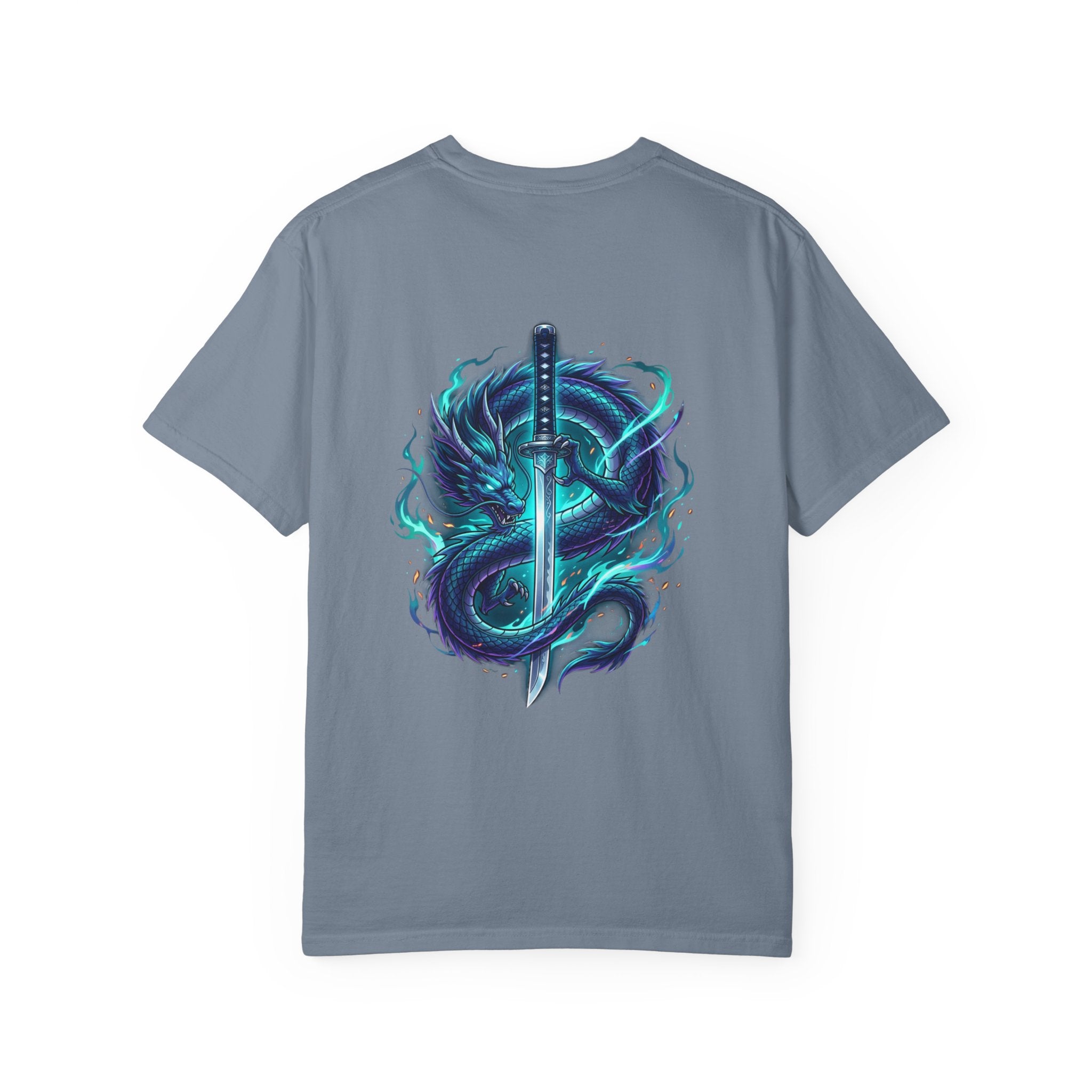 Dragon Katana T-Shirt — Neon Samurai Sword Graphic Tee (17/17)
