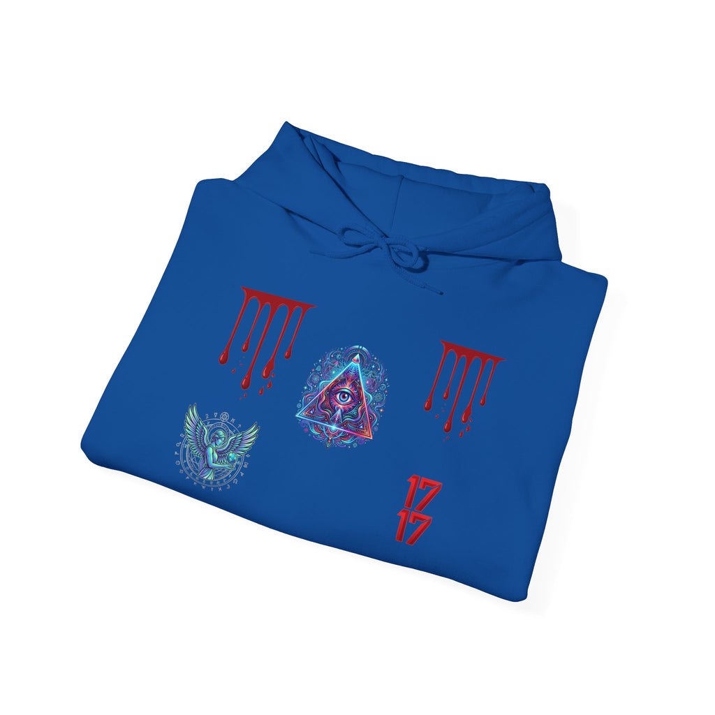 Hoodie — Gothic 1717 Dripping Symbols Pullover
