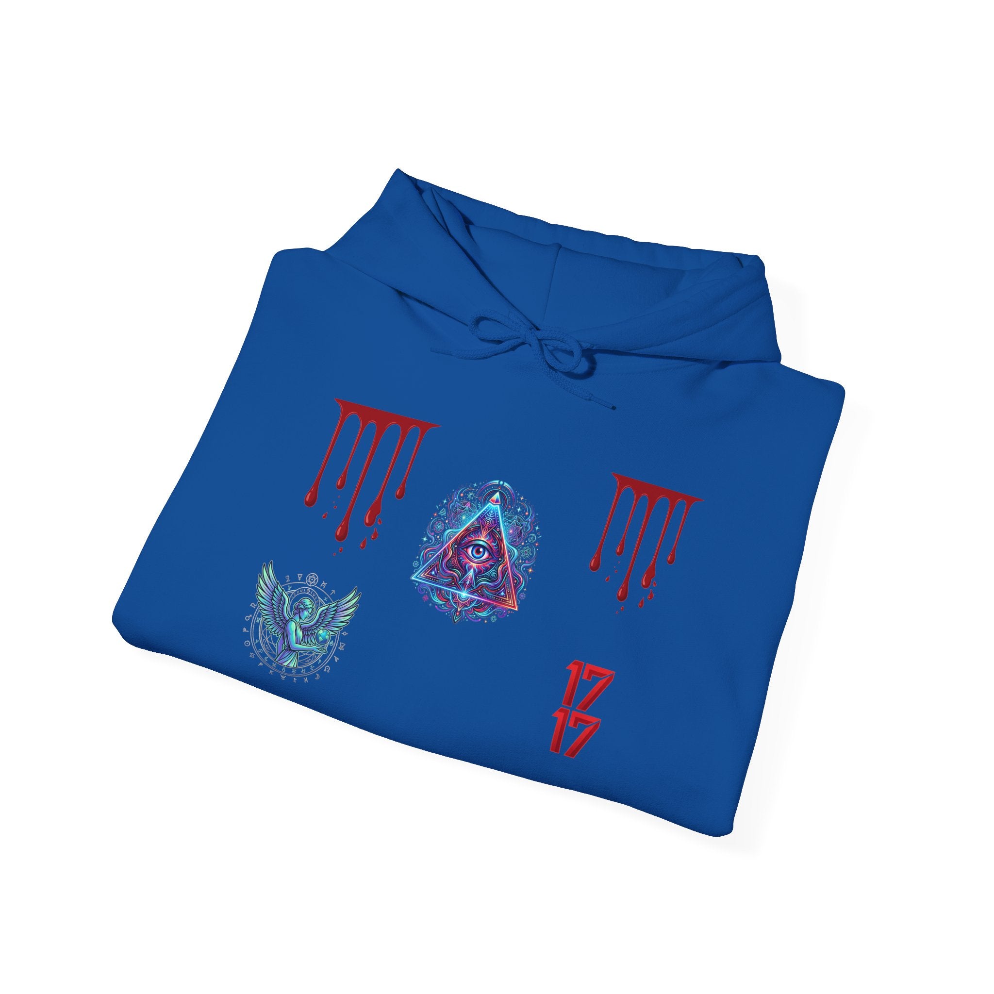 Hoodie — Gothic 1717 Dripping Symbols Pullover