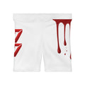 Dripping Blood Graphic Biker Shorts — Horror Aesthetic Athletic Wear