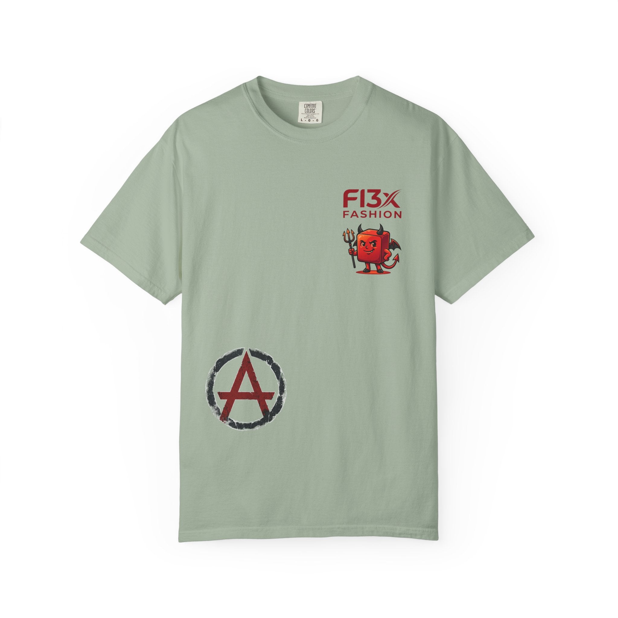 Graphic T-Shirt — Occult Pyramid Eye Design with 'Fix Fashion' Patch