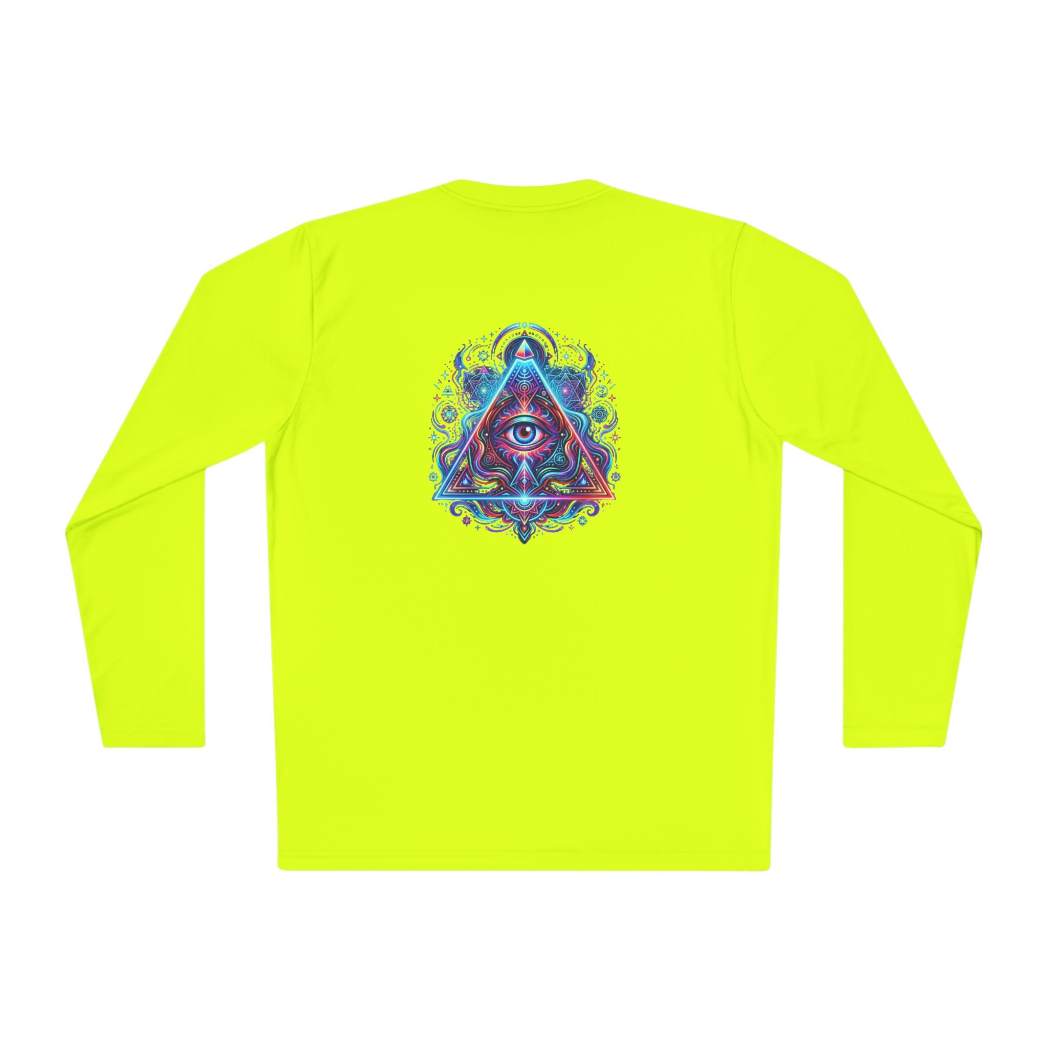 All-Seeing Eye Triangle Long Sleeve Tee — Psychedelic Mystic Graphic Shirt