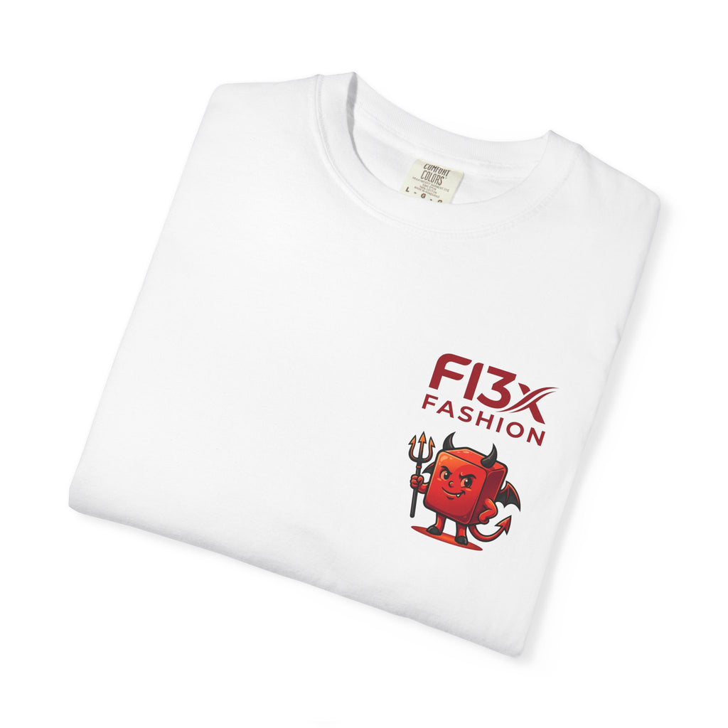 Graphic T-Shirt — Occult Pyramid Eye Design with 'Fix Fashion' Patch