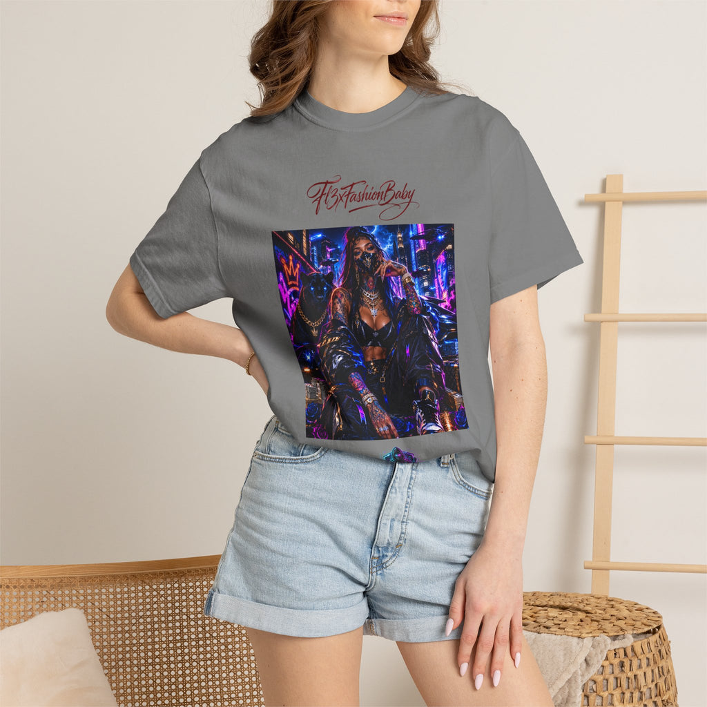 Cyberpunk Nightlife T‑Shirt — “The Fashion Baby” Graphic Tee
