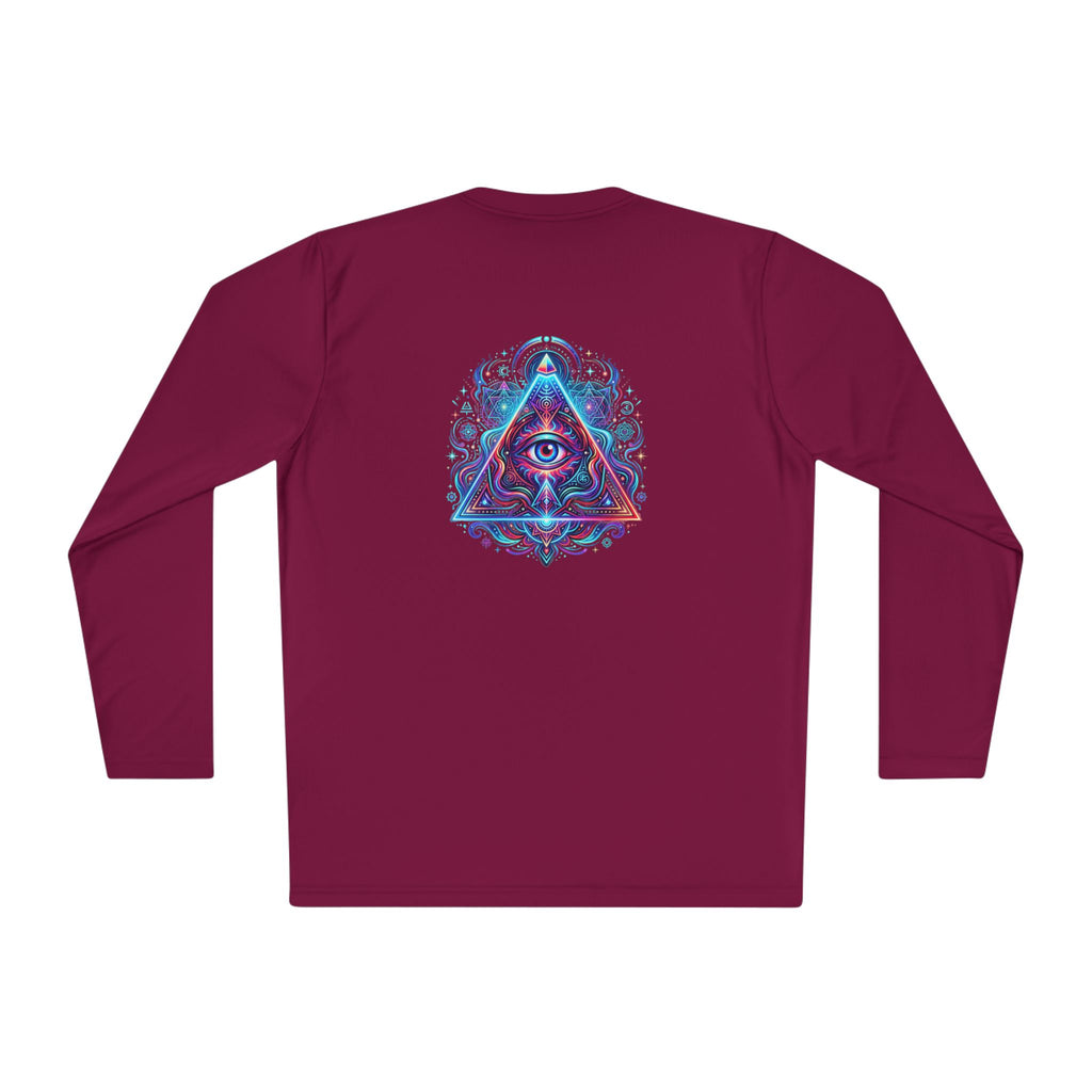 All-Seeing Eye Triangle Long Sleeve Tee — Psychedelic Mystic Graphic Shirt