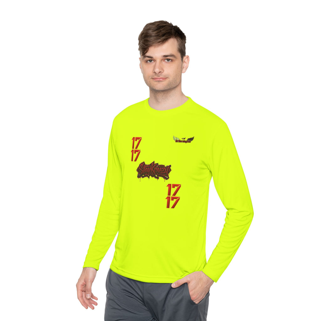 Drag Queen Portrait Long Sleeve Tee — Colorful Pop Art “17” Graphic