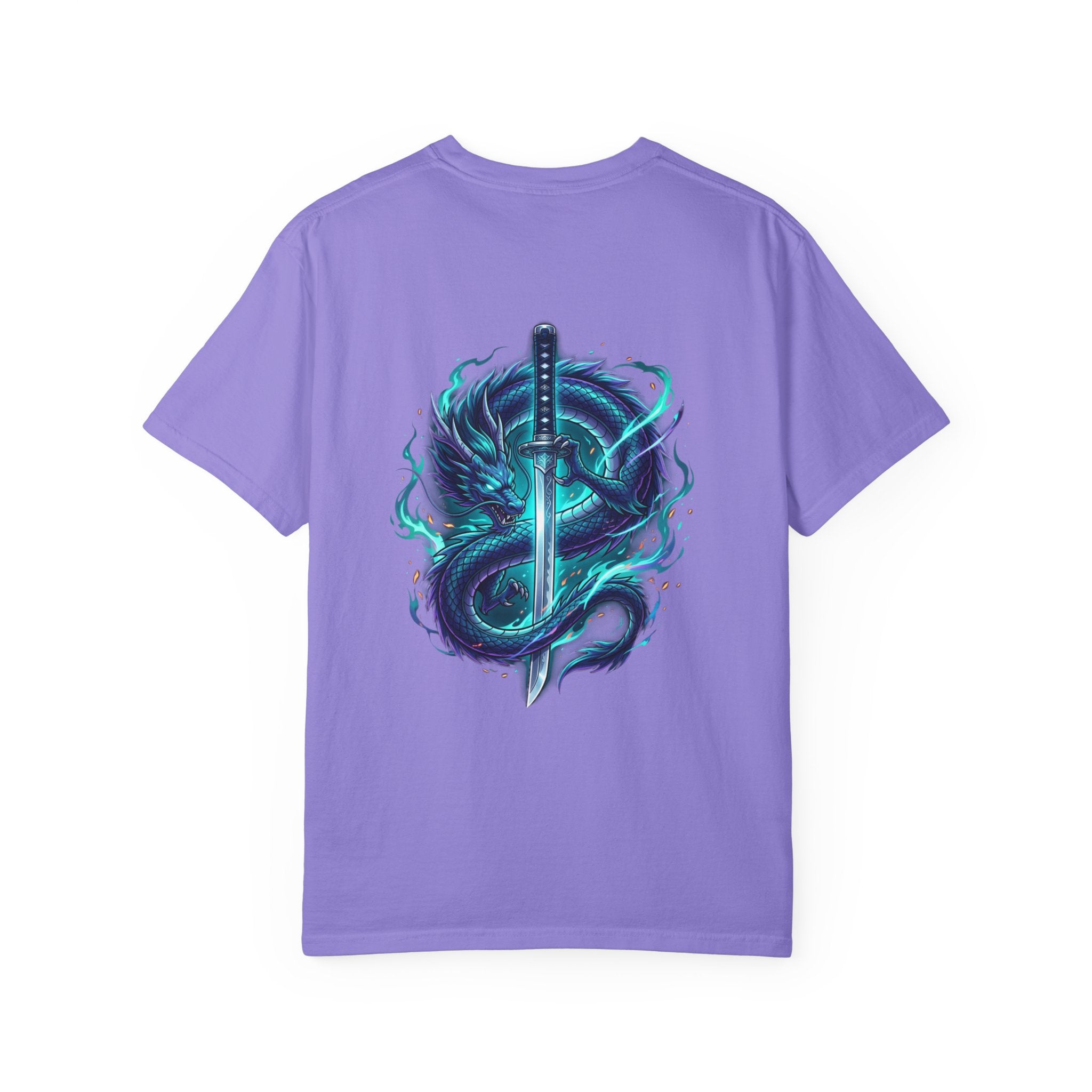 Dragon Katana T-Shirt — Neon Samurai Sword Graphic Tee (17/17)