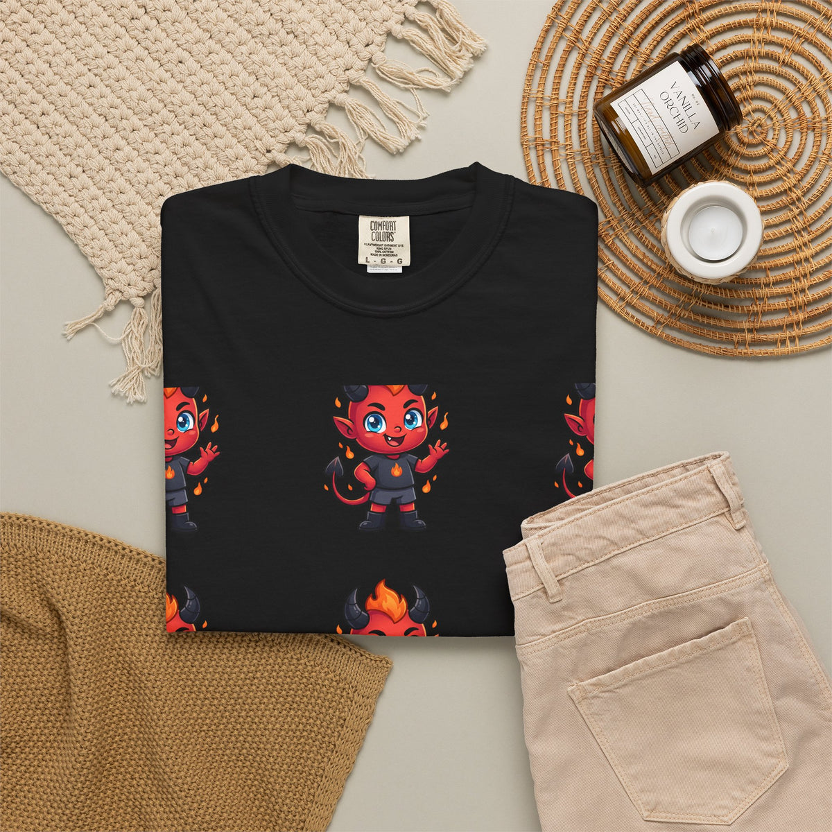 Illuminati Israel Pyramid T-Shirt with Devil Character Pattern