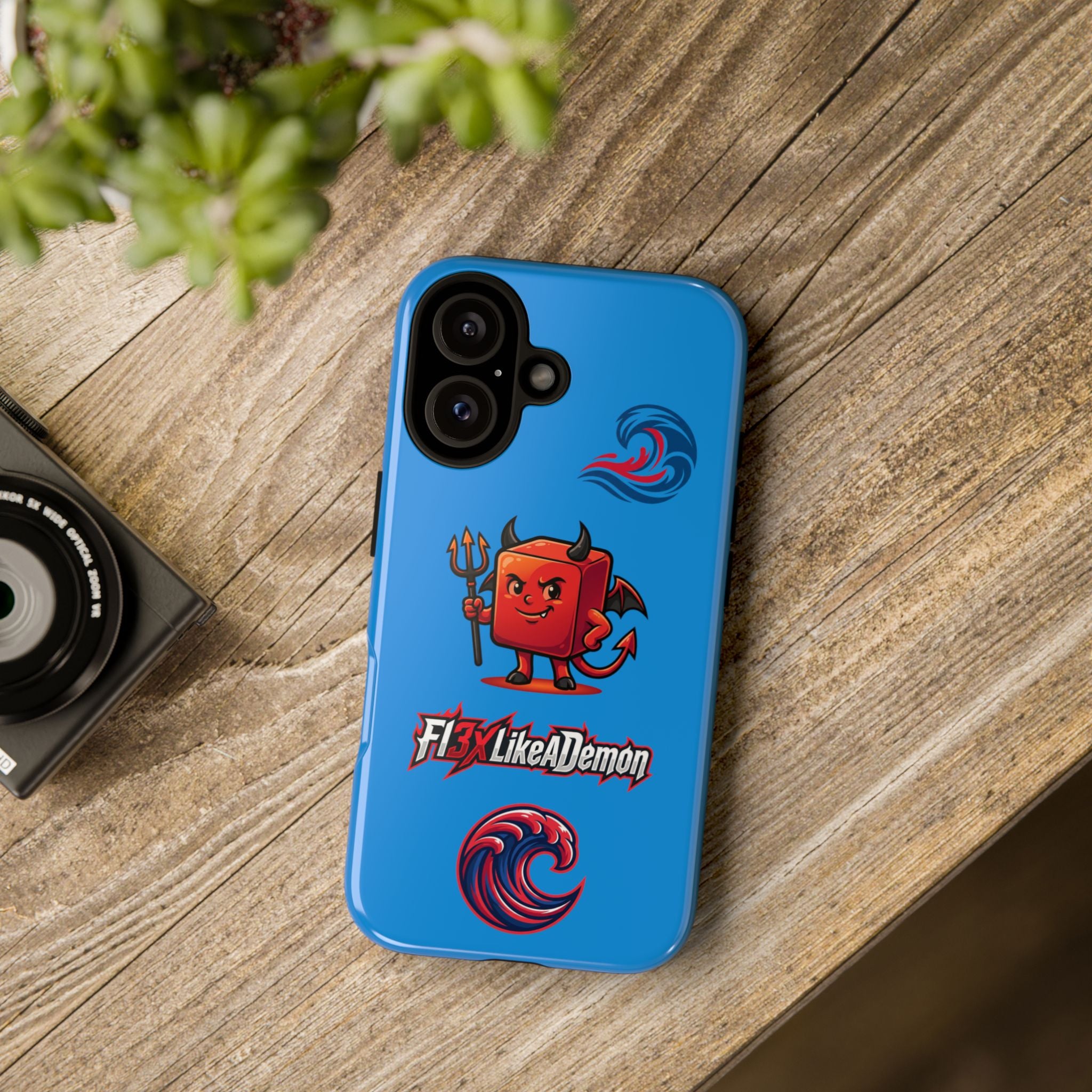 Phone Case — 'Fly Like A Demon' Cute Devil Graphic Protective Cover