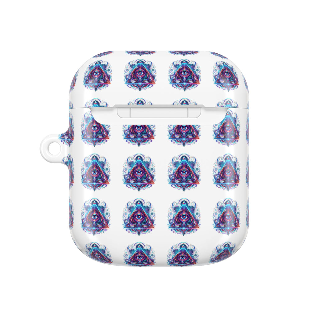 Psychedelic Third Eye AirPod Case — Vibrant Mystic Triangle Design