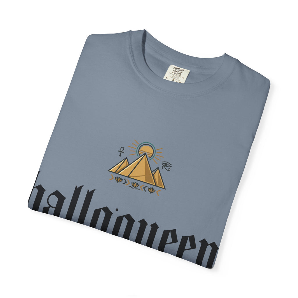 Halloqueen Graphic T-Shirt — Gothic Pyramid & All-Seeing Eye Streetwear