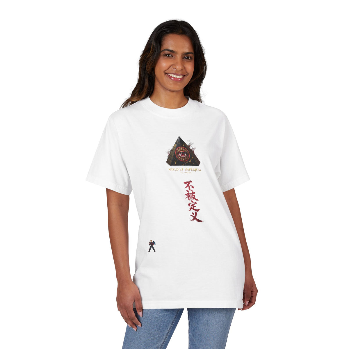 Graphic T-Shirt — Eye Pyramid & Kanji Streetwear Tee