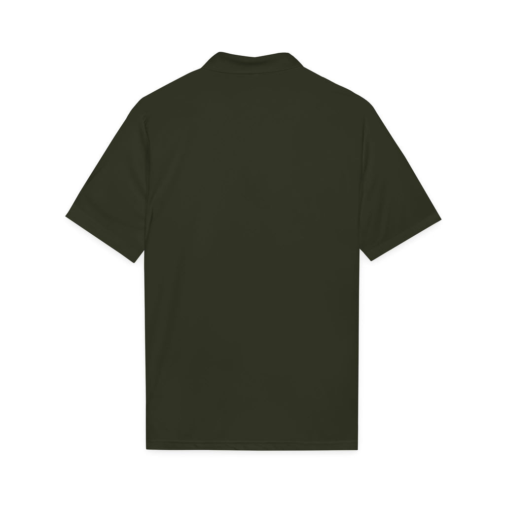 Embroidered Wave Logo Polo Shirt — Breathable Performance Golf & Work Polo