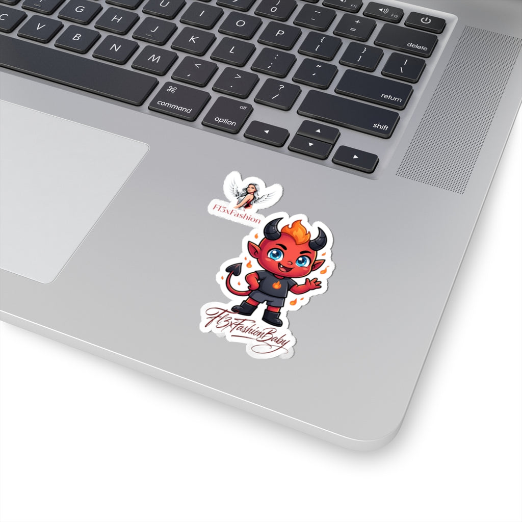 Cute Red Devil Sticker - Kiss-Cut Vinyl Laptop Decal (F13xFashionBaby)