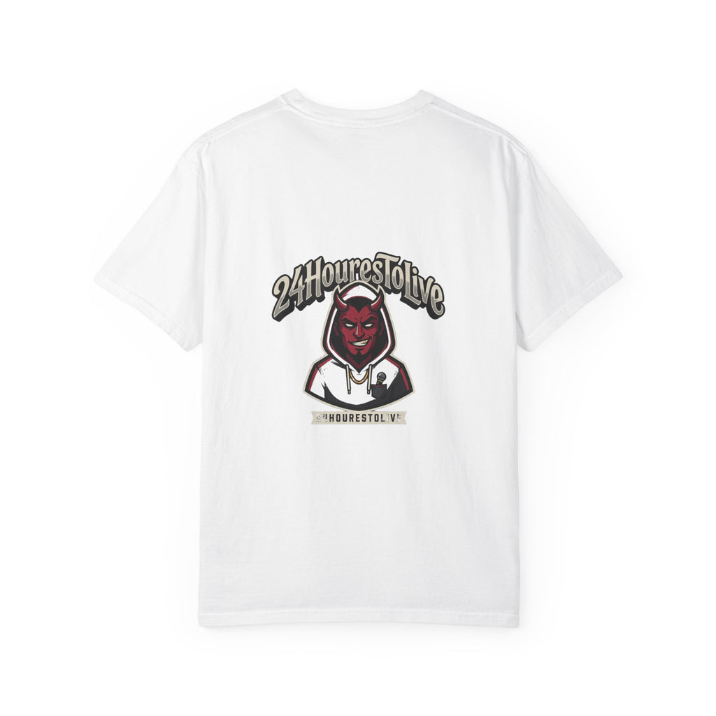 Angel & Devil Graphic T-Shirt — '24 Hours To Live' Streetwear
