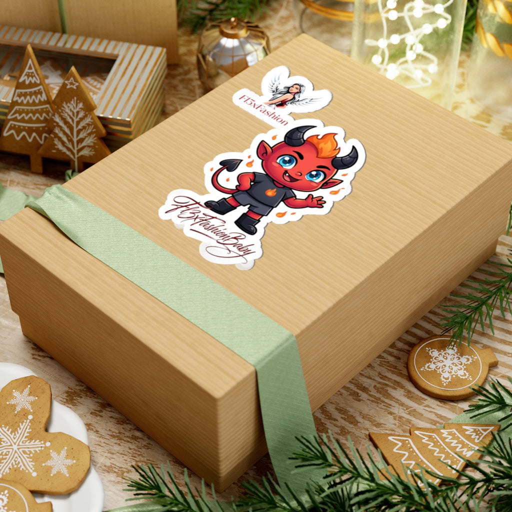 Cute Red Devil Sticker - Kiss-Cut Vinyl Laptop Decal (F13xFashionBaby)