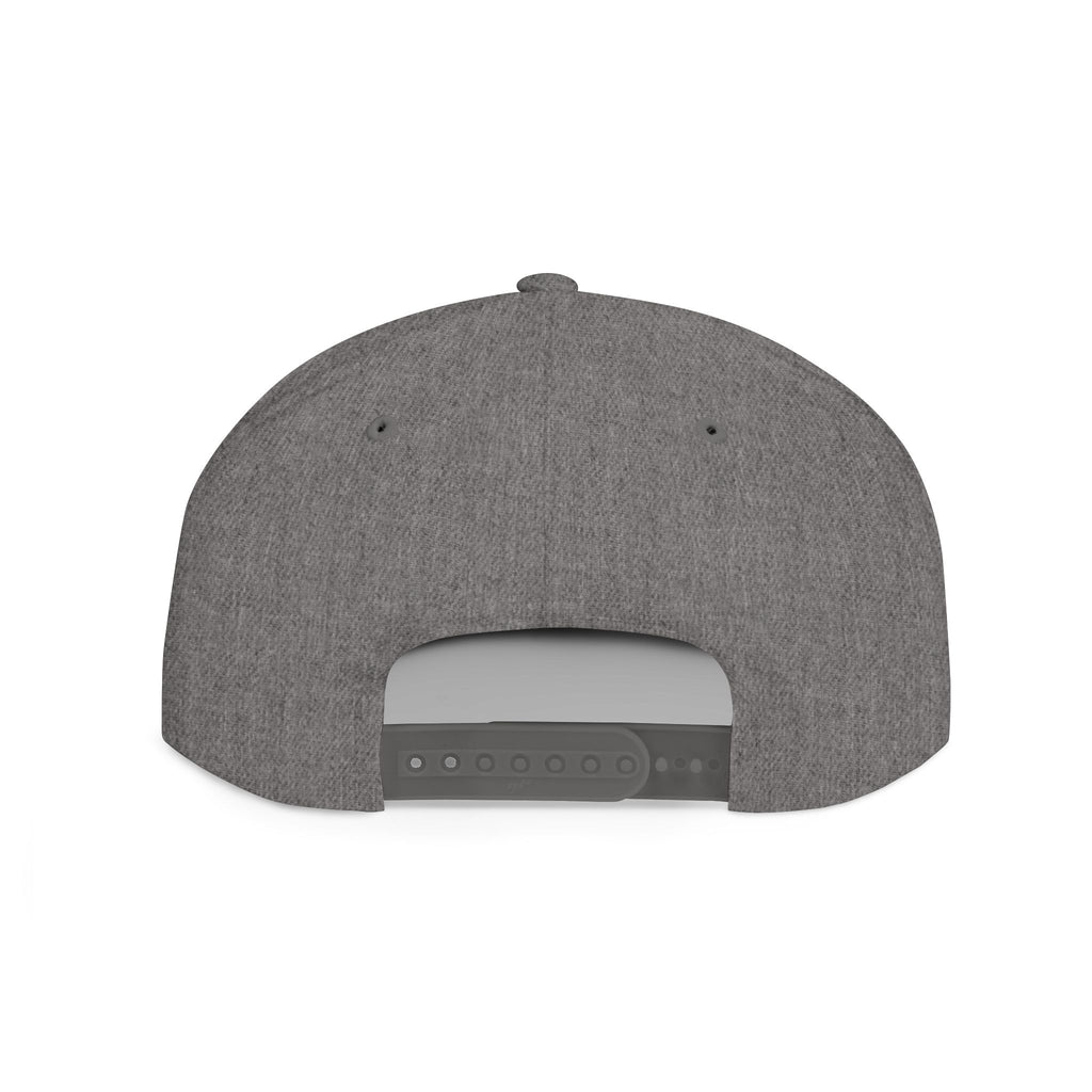 Snapback Hat — Red Graffiti Logo Flat Bill Cap