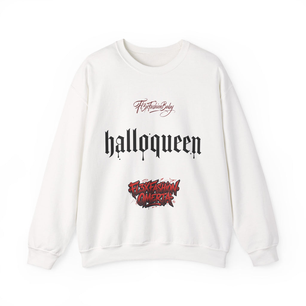 Halloqueen Graphic Sweatshirt — Gothic Halloween Crewneck