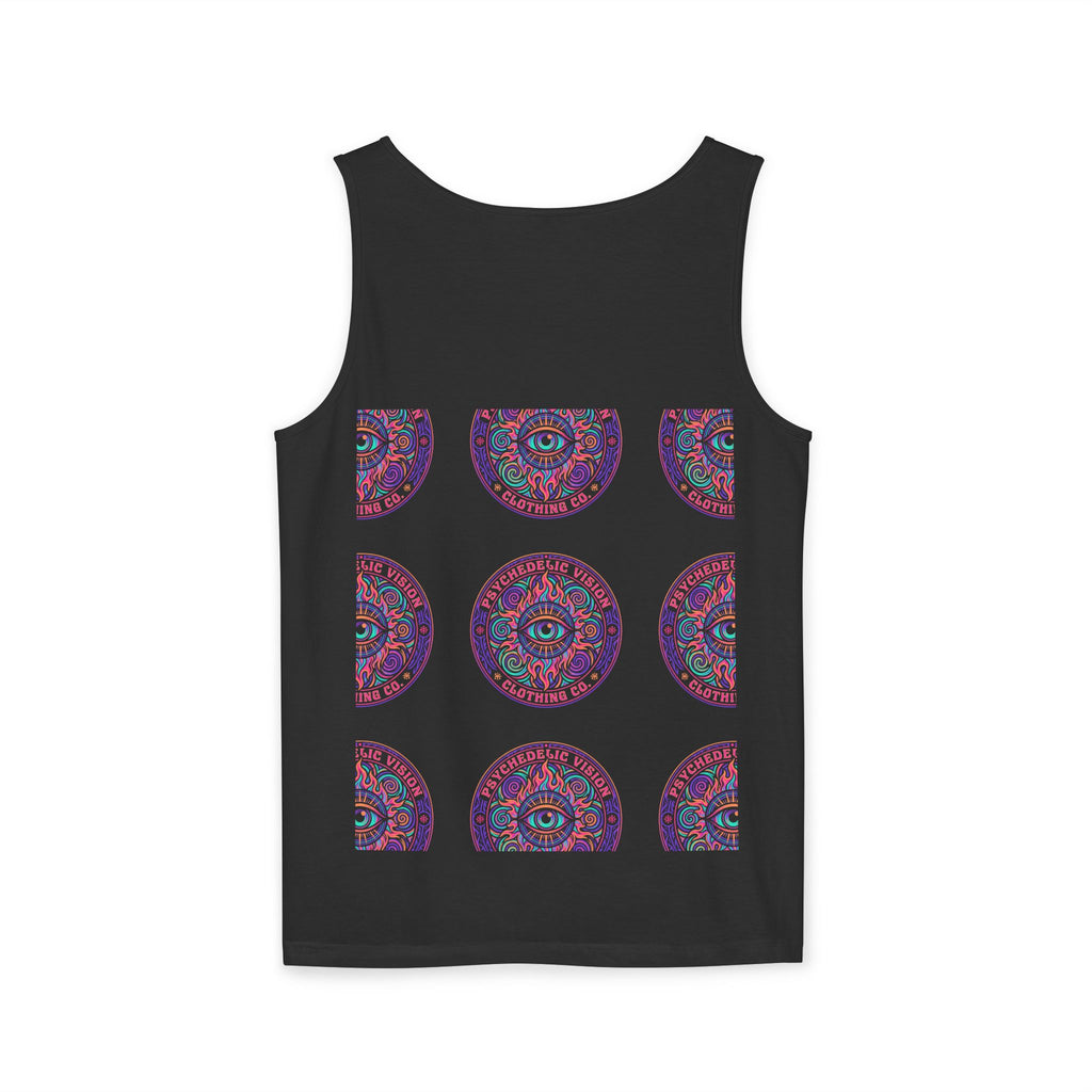 Psychedelic Vision Tank Top — Retro Eye Mandala Graphic