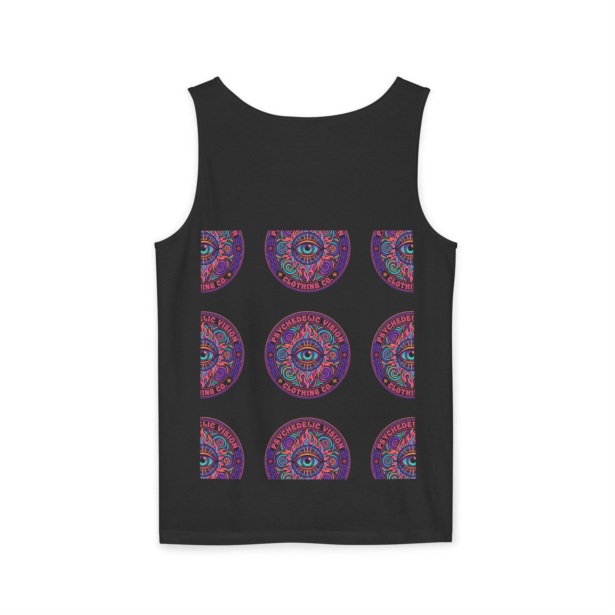 Psychedelic Vision Tank Top — Retro Eye Mandala Graphic