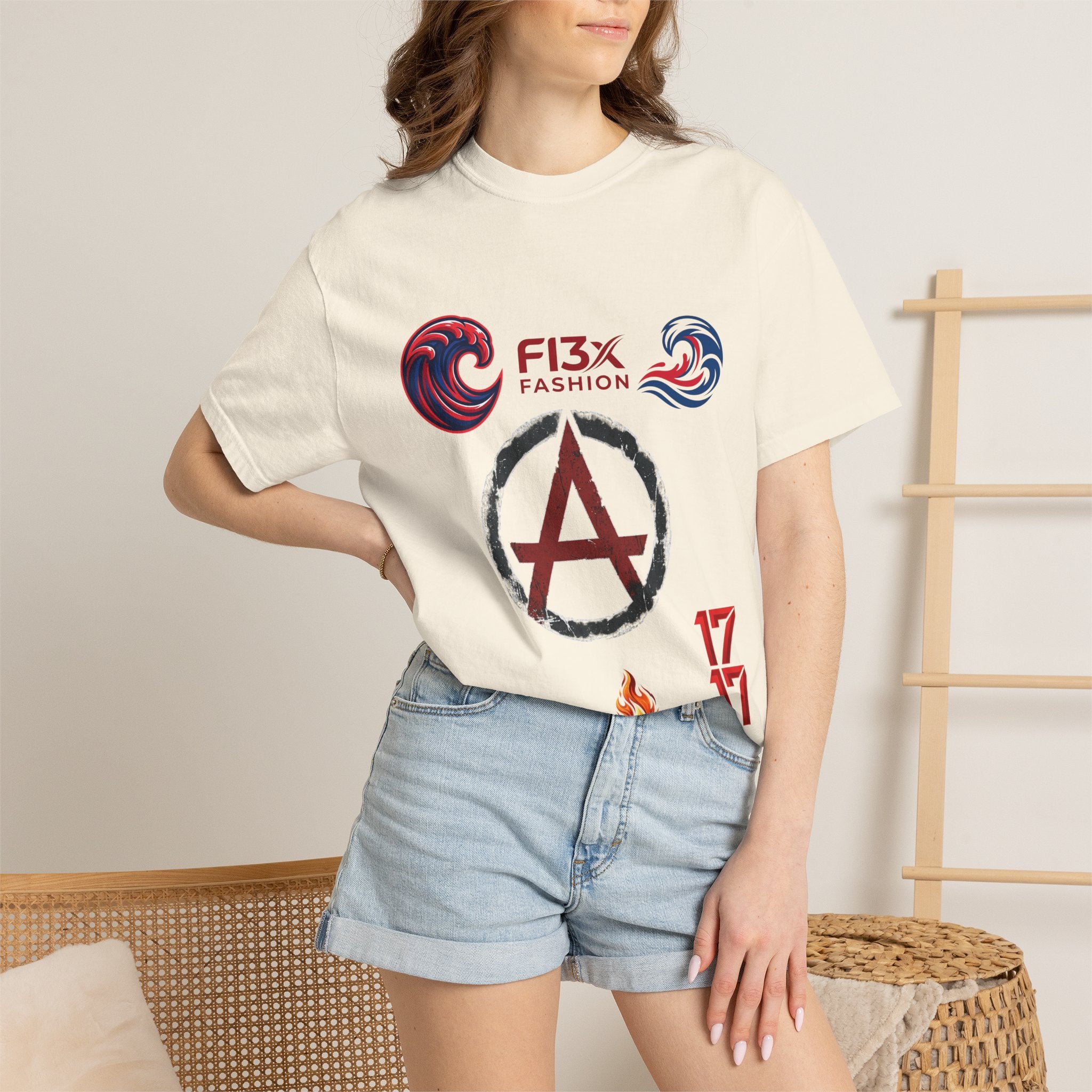 Graphic T-Shirt — 'Just Be You' FI3x Fashion Wave Logo Tee