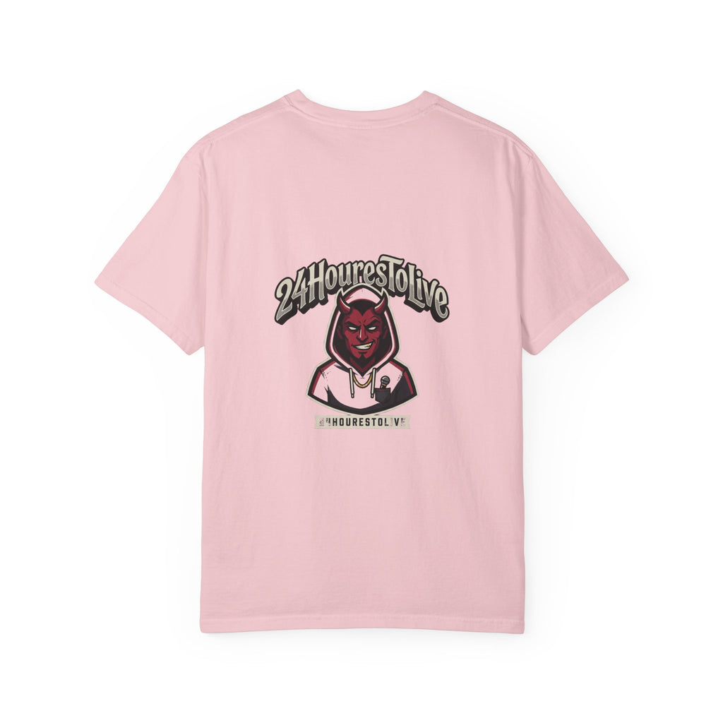 Angel & Devil Graphic T-Shirt — '24 Hours To Live' Streetwear
