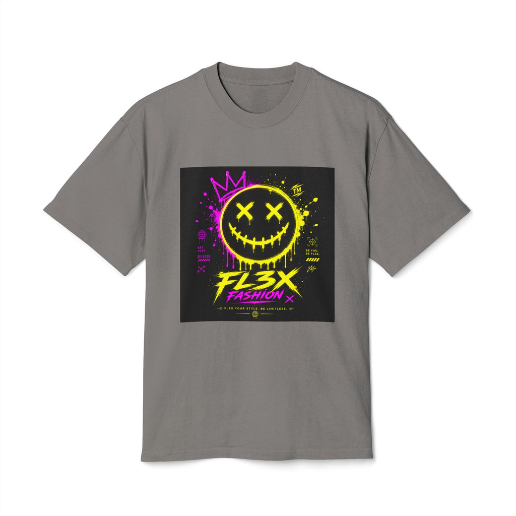 Smiley Streetwear Tee — Neon Crown F13x Fashion Graphic