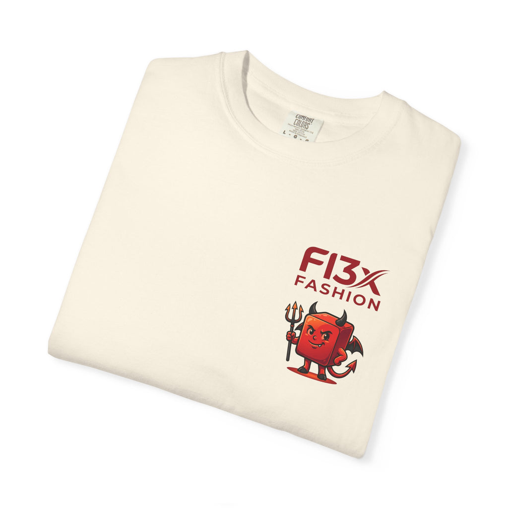 Graphic T-Shirt — Occult Pyramid Eye Design with 'Fix Fashion' Patch