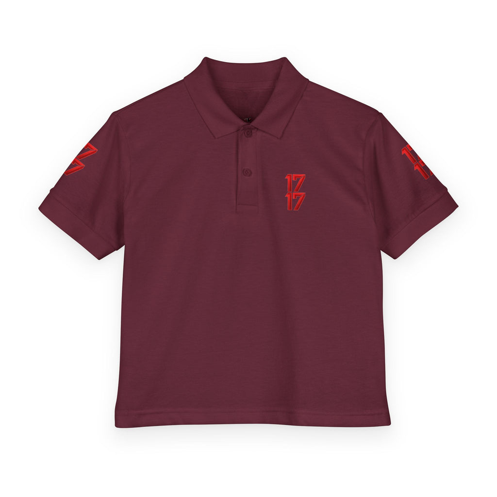 Youth Polo — Red 17 Graphic School Spirit Polo