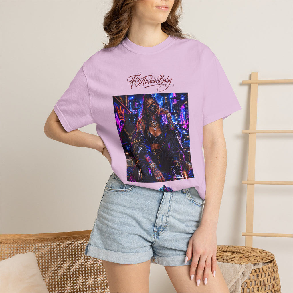 Cyberpunk Nightlife T‑Shirt — “The Fashion Baby” Graphic Tee