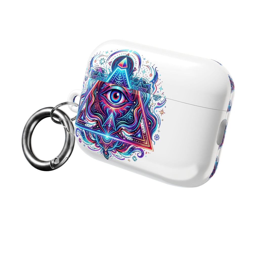 Psychedelic Third Eye AirPod Case — Vibrant Mystic Triangle Design