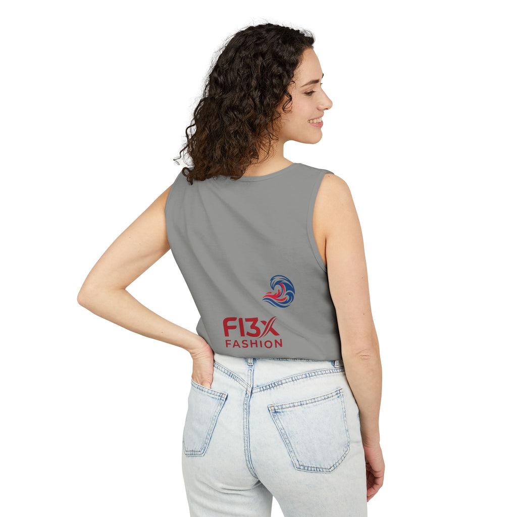 Graphic Tank Top — Colorful Street Art & Drip Logo Design