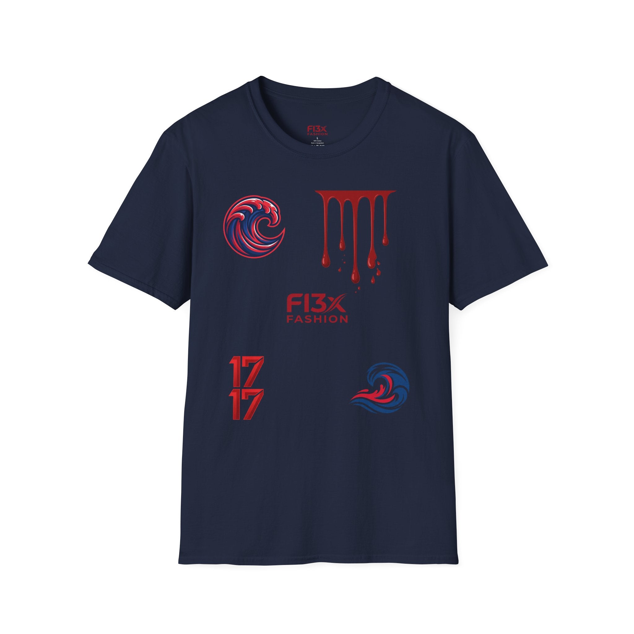 Graphic Tee — F13x Fashion Drip & Wave Design