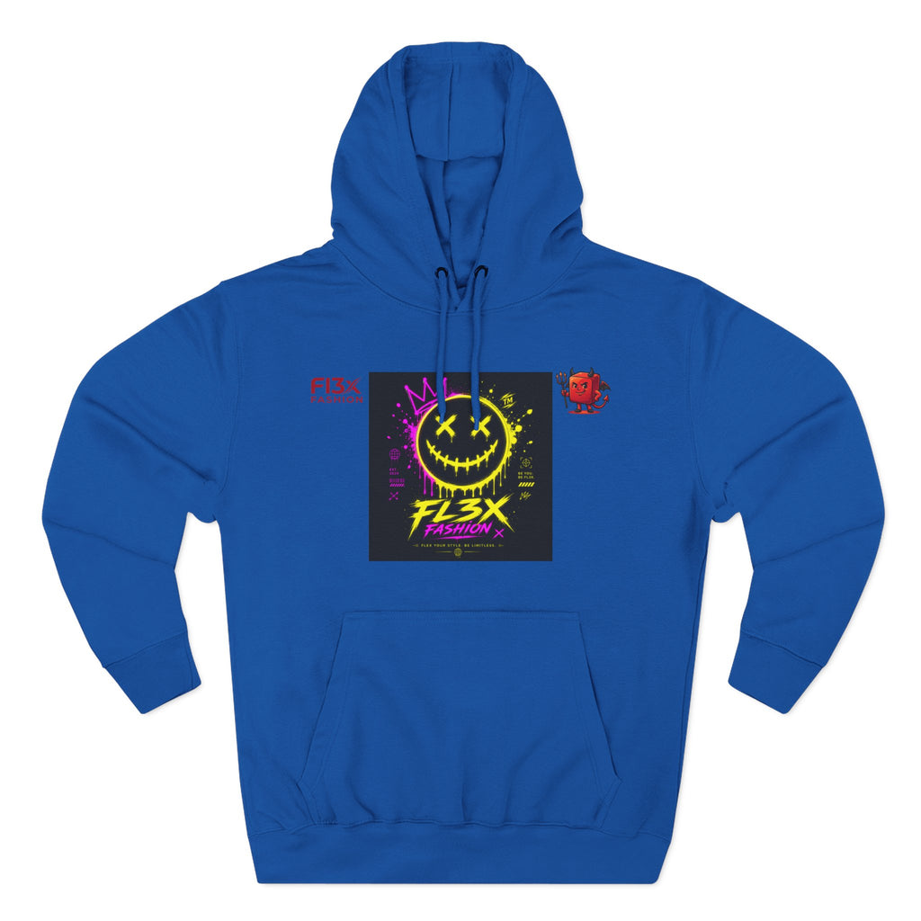 Smiley Neon Graphic Hoodie — FL3X Fashion Streetwear