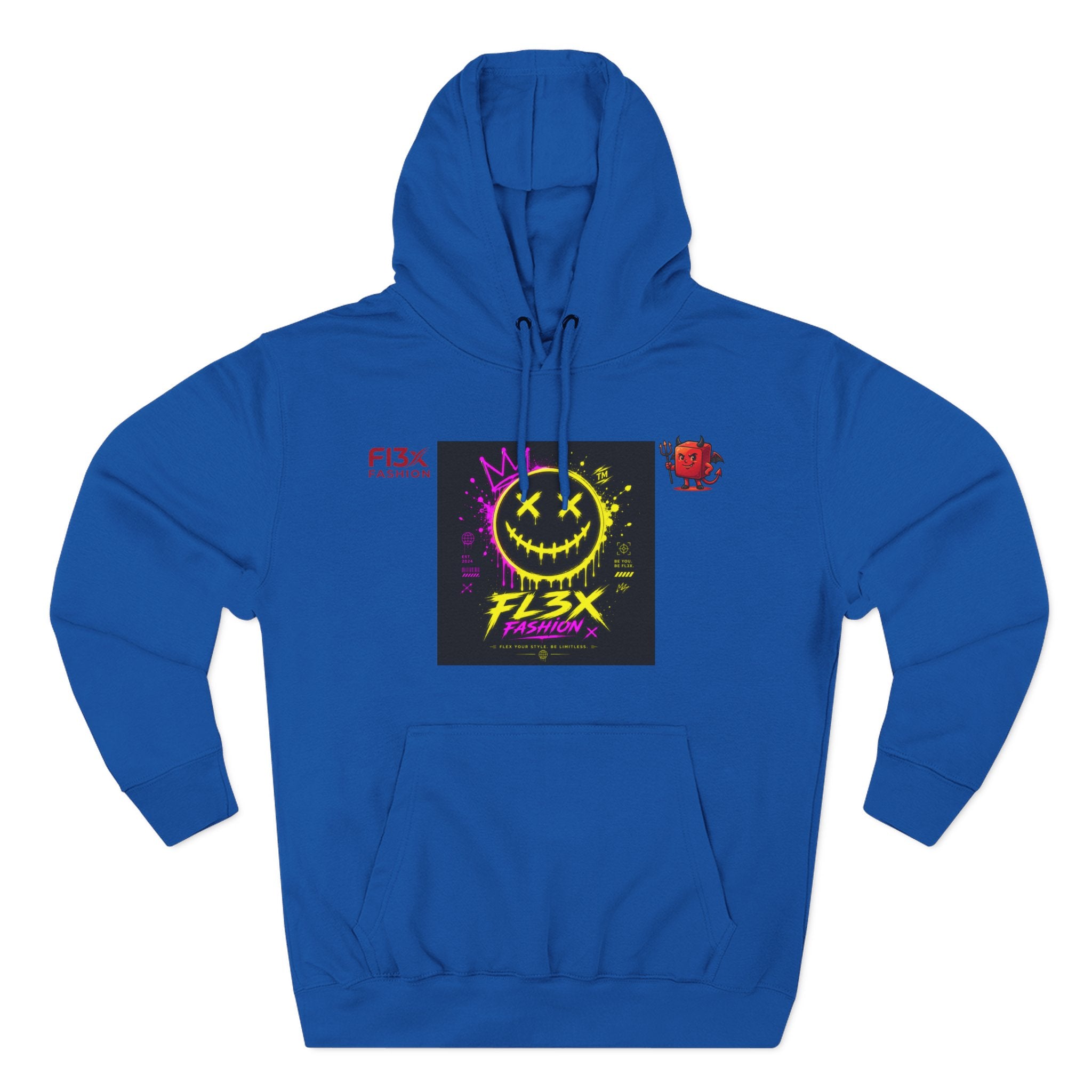 Smiley Neon Graphic Hoodie — FL3X Fashion Streetwear