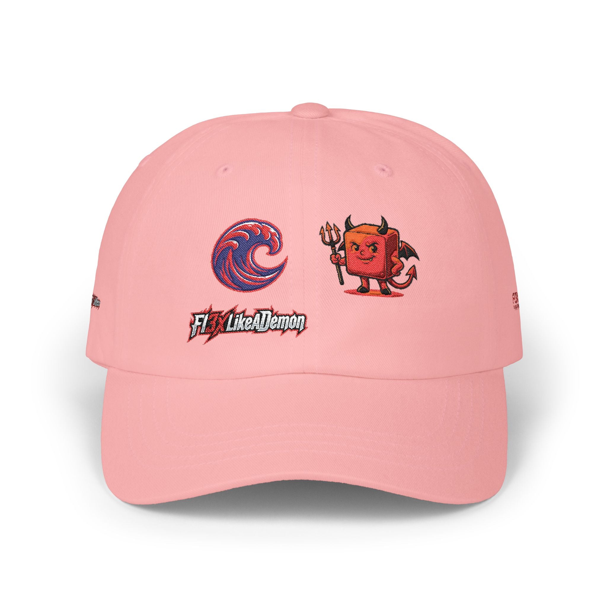 Devil Pixel Dad Cap – Retro Gaming Graphic Baseball Hat
