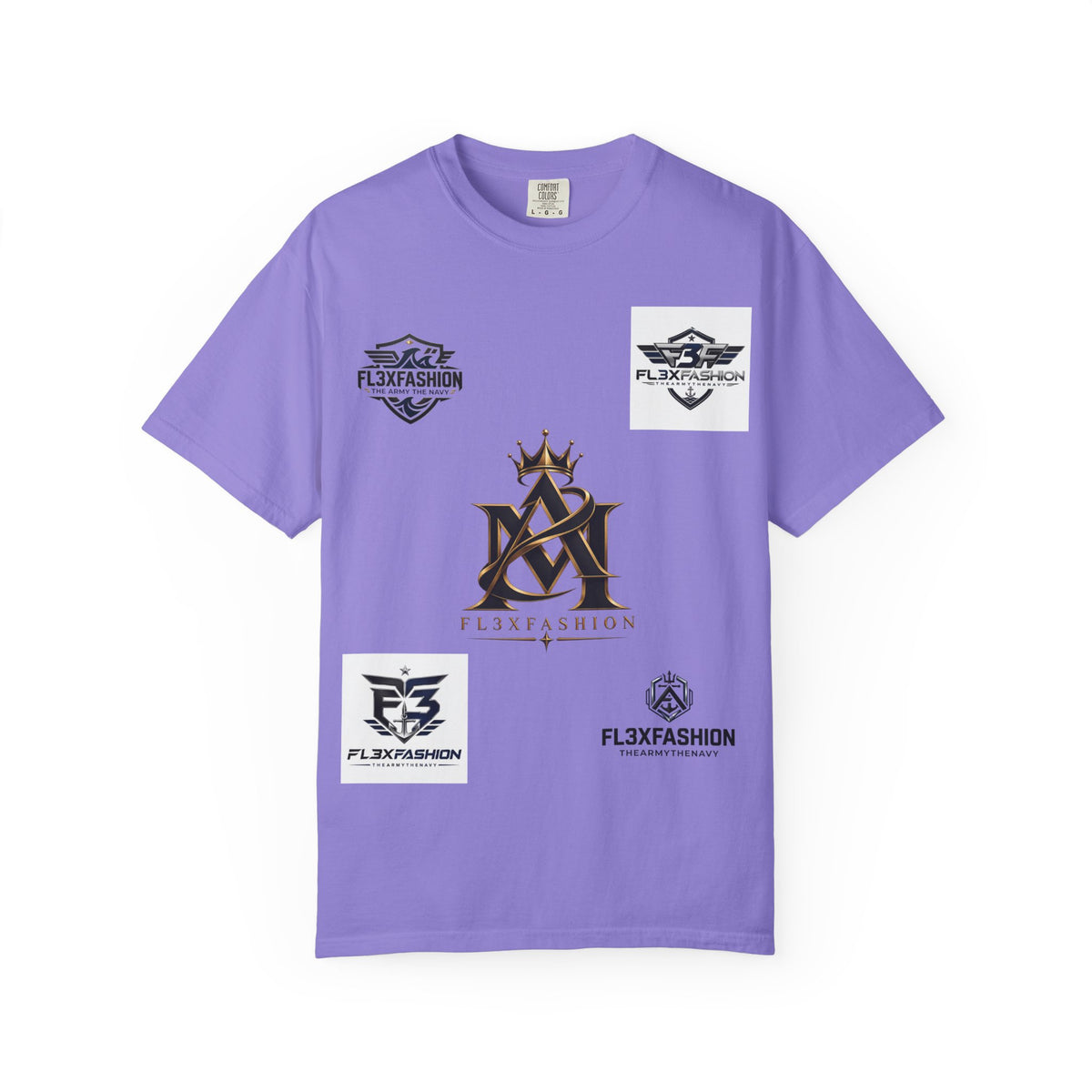 Graphic T-Shirt — Mythic Warrior Back Print with Crest Logos