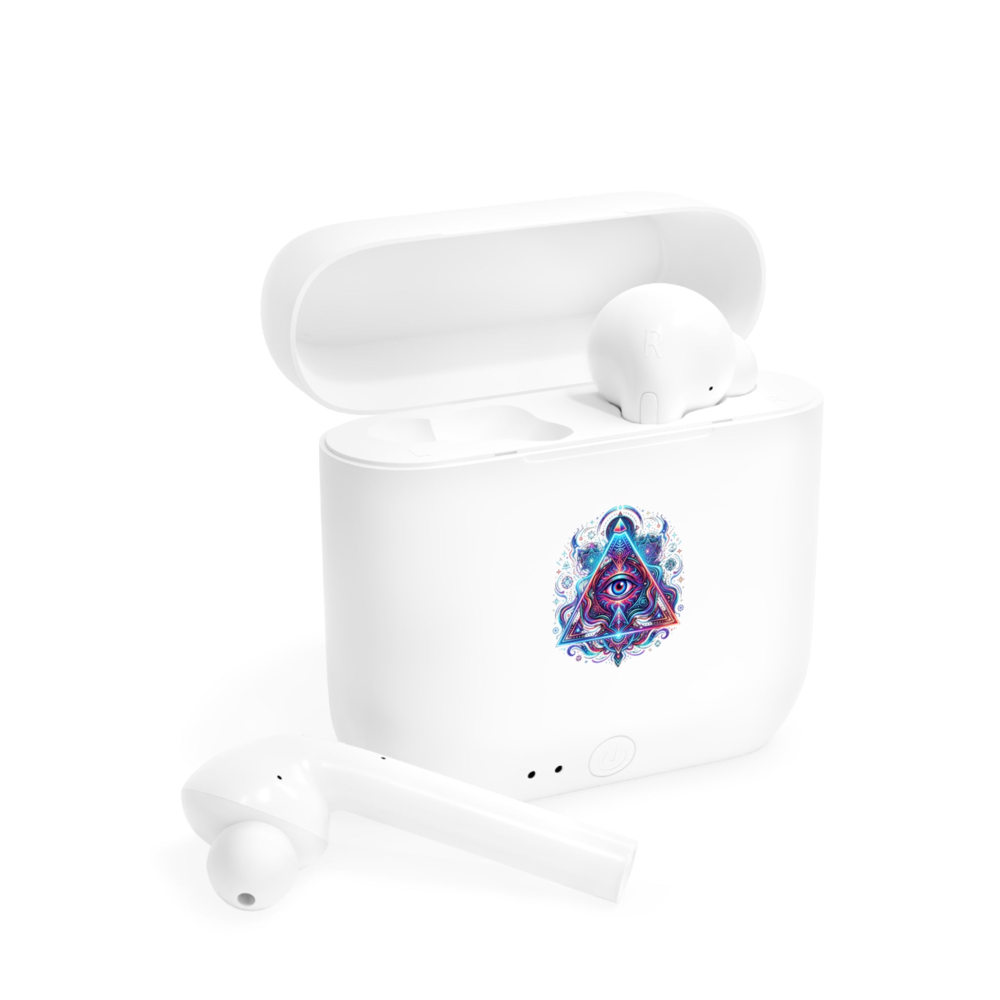 Wireless Earbuds Case — Mystic All-Seeing Eye Triangle Design