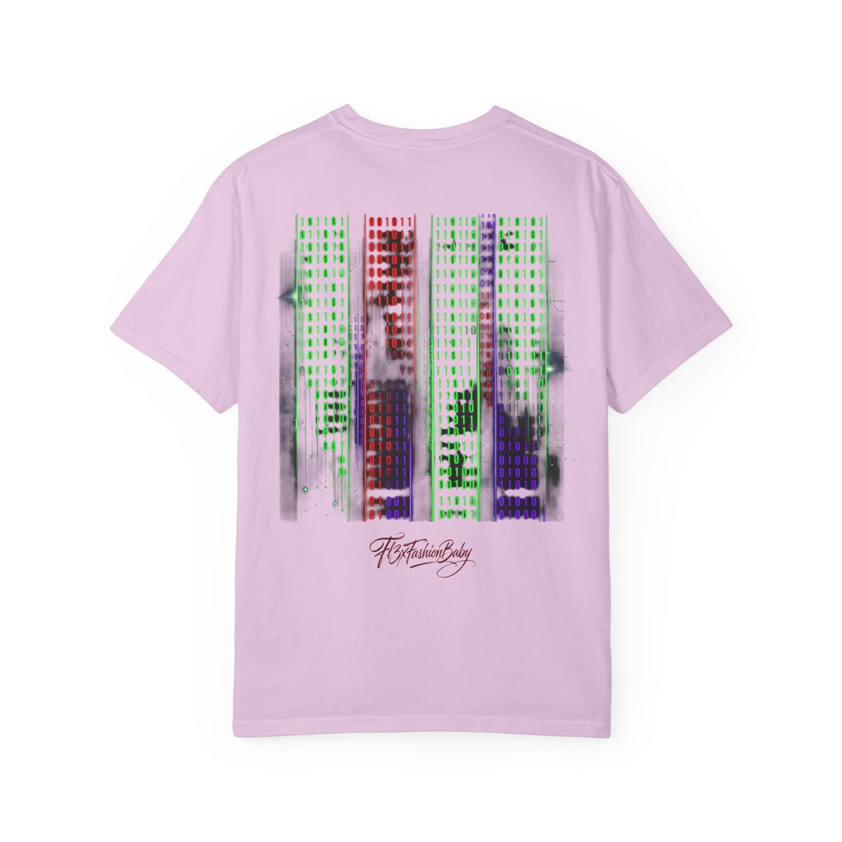Graphic T-Shirt — Futuristic Cityscape Design with Japanese Calligraphy
