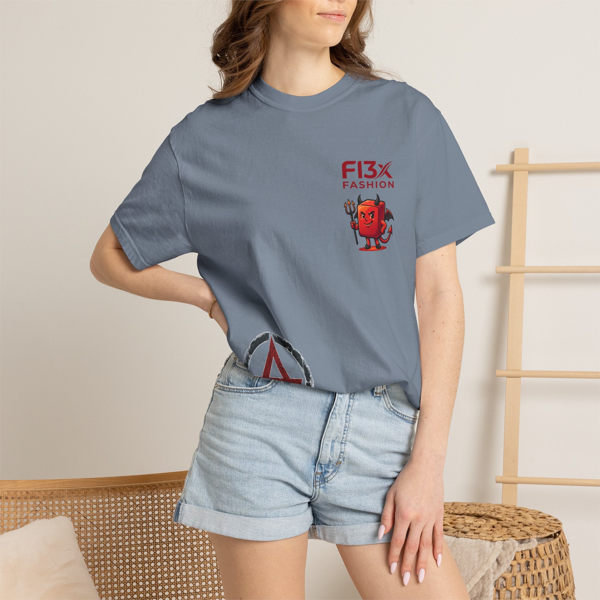 Graphic T-Shirt — Occult Pyramid Eye Design with 'Fix Fashion' Patch