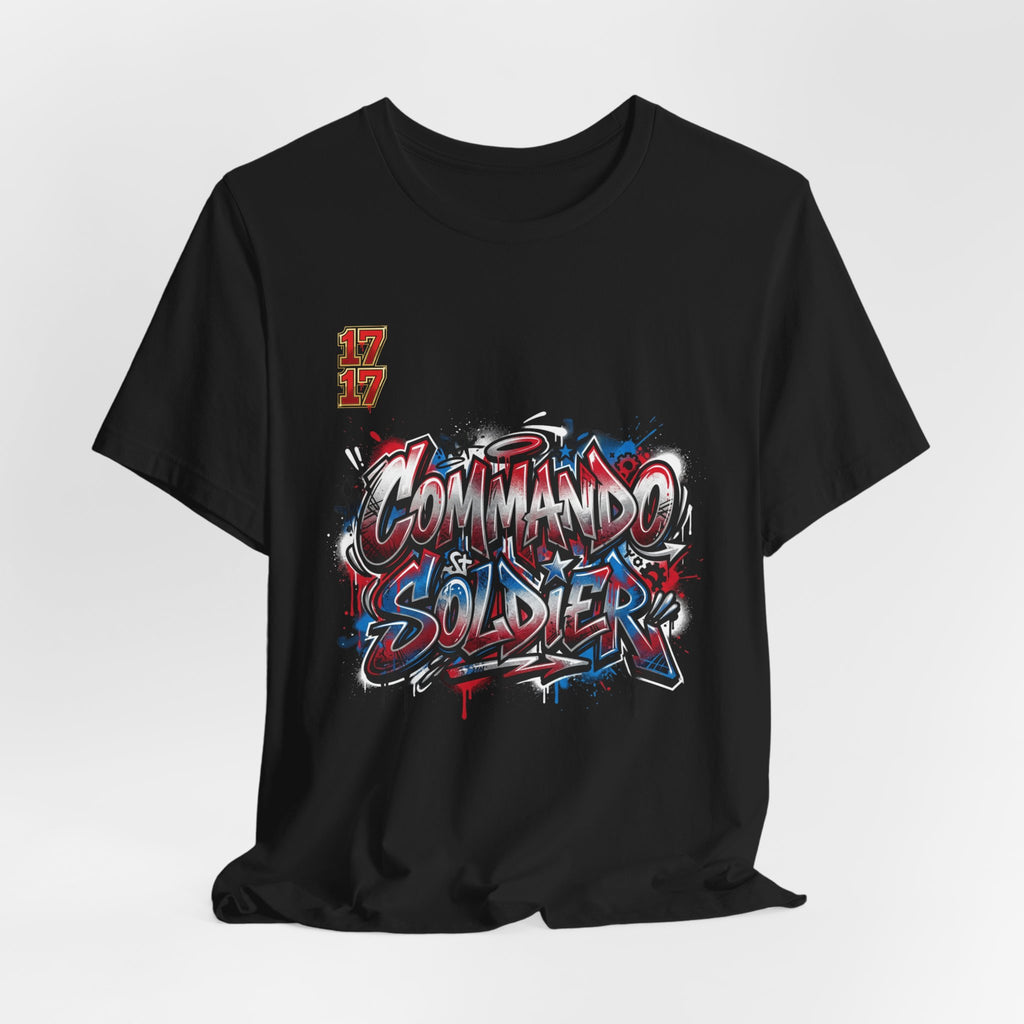 Commando Soldier Graffiti T‑Shirt — Urban Military Streetwear