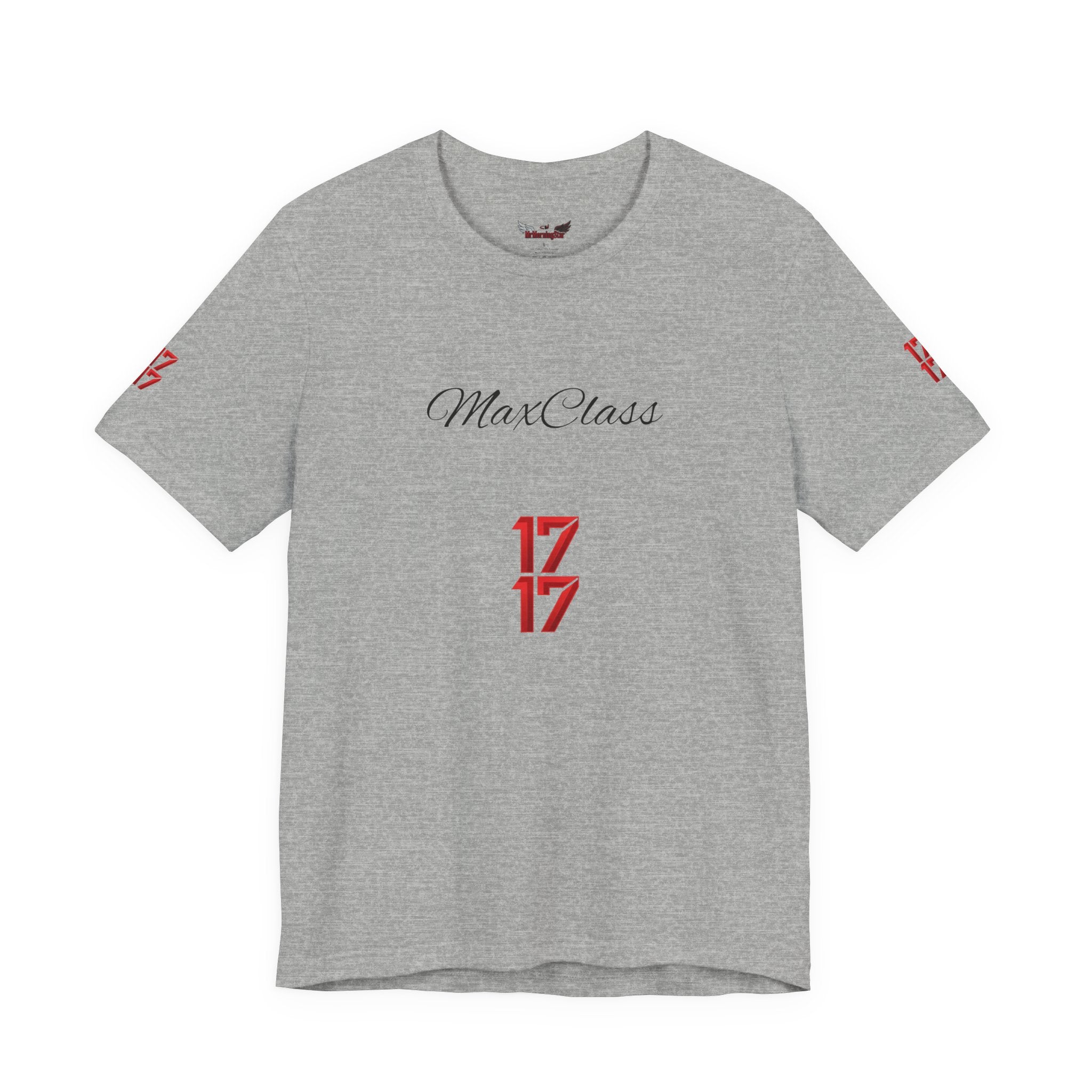 MaxClass '17' Graphic Tee — Minimal Script Logo T-Shirt