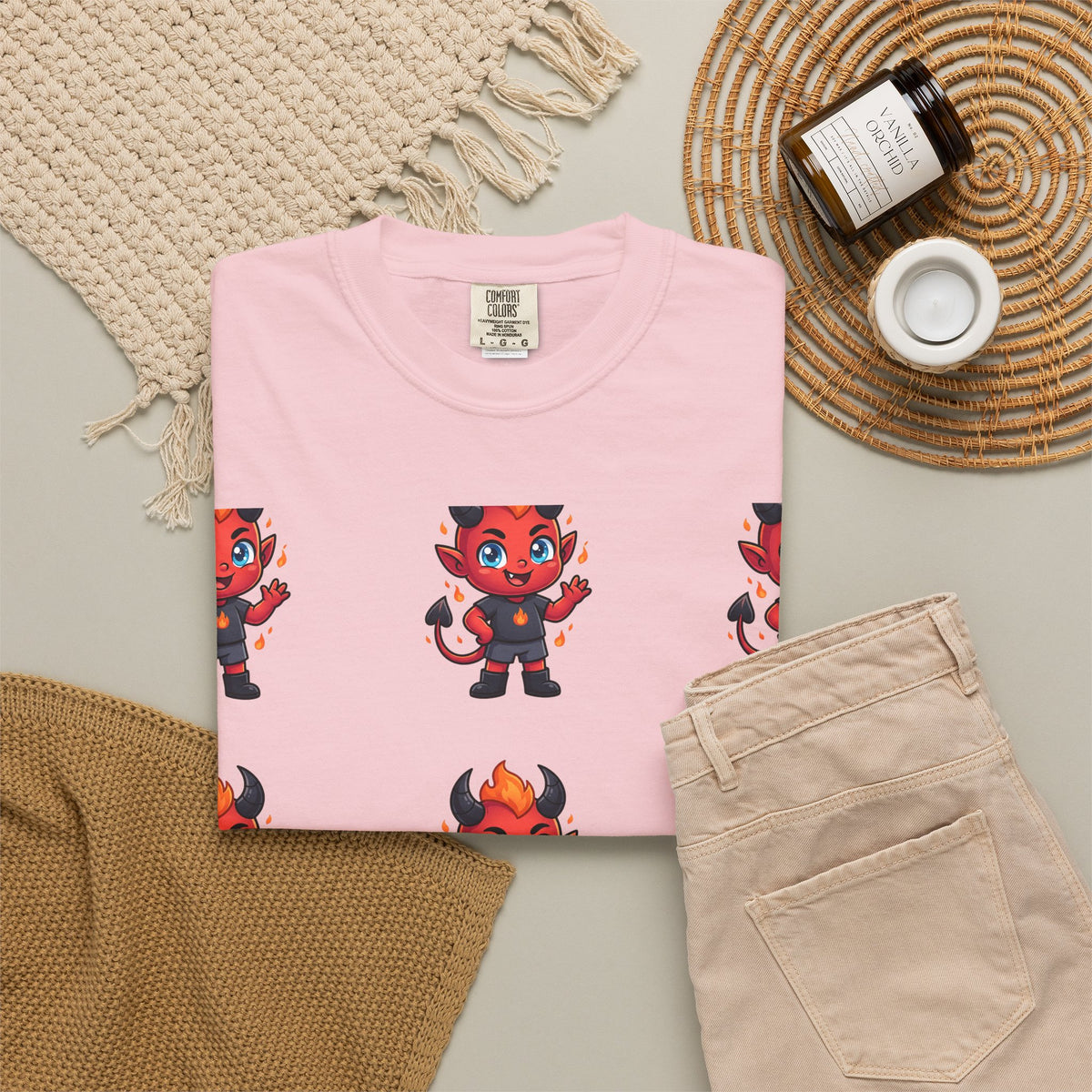 Illuminati Israel Pyramid T-Shirt with Devil Character Pattern
