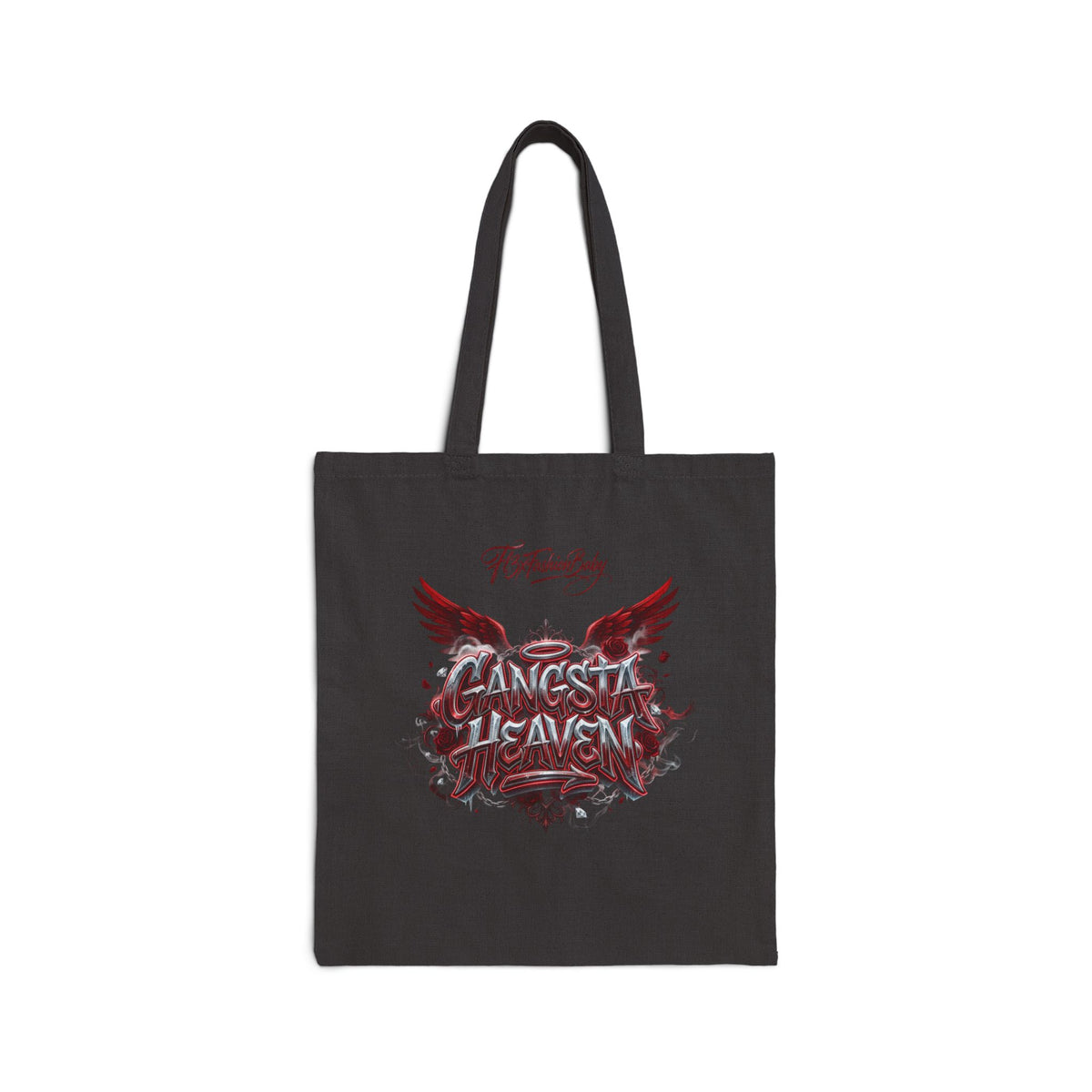 Canvas Tote — 'Angels of Heaven' Winged Crest Eco Shopper