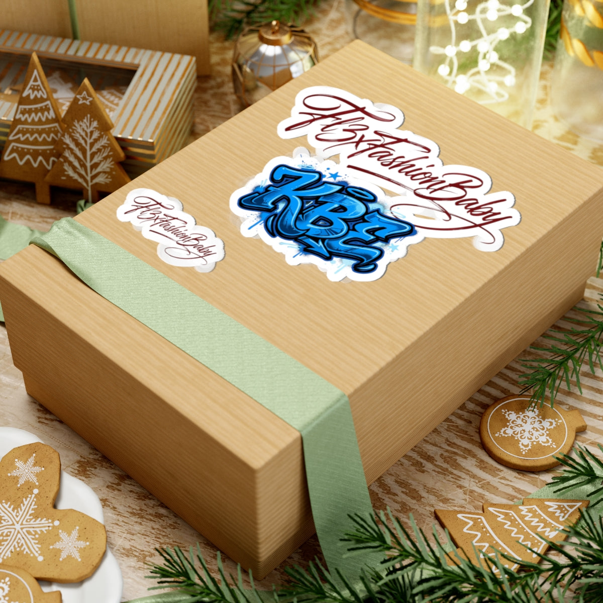 Kiss-Cut Stickers — KBZ Blue Graffiti & Fl3xFashionBaby Script Sticker Set