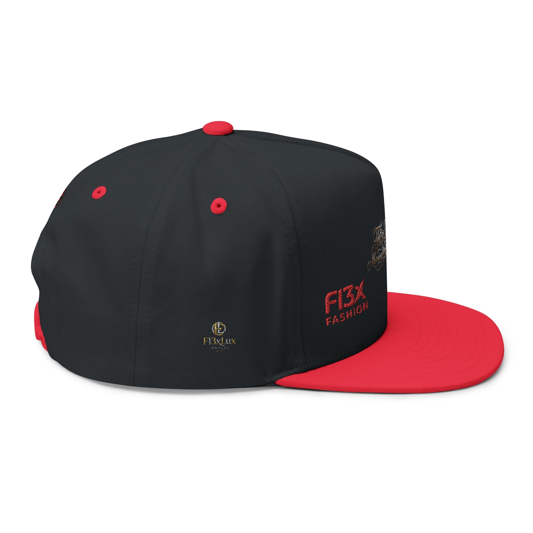 Embroidered Phoenix Flat Bill Cap — F13X Fashion Streetwear Snapback